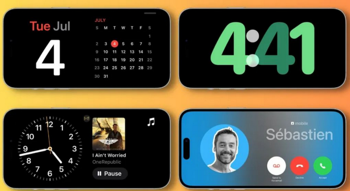 大理苹果手机维修分享iOS17横屏充电待机显示有什么好处 