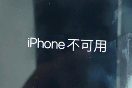 大理苹果服务网点分享锁屏界面显示“iPhone 不可用”如何解决 