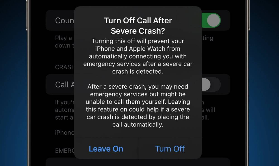 大理苹果14维修分享 iPhone 14 和 Apple Watch 上关闭崩溃检测 