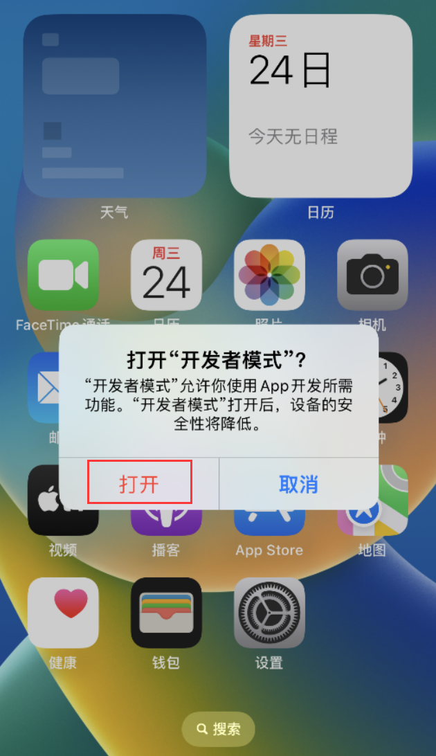大理苹果手机维修分享如何打开开发者模式 