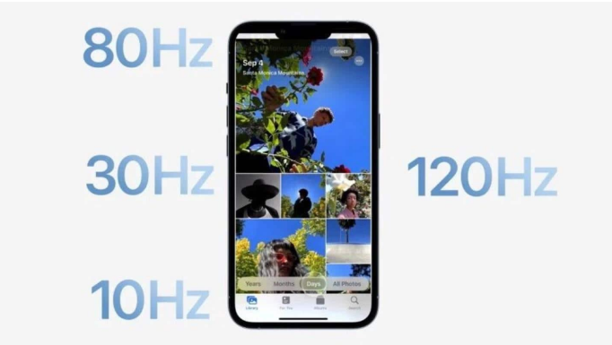 大理苹果14维修分享iPhone 14有高刷吗 
